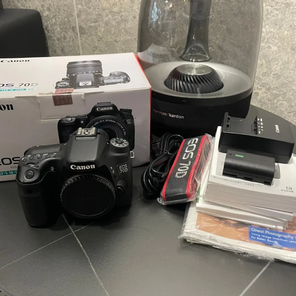 CANON 佳能 EOS 70D 快門數67XXX 原電1+座充+背帶 有盒無單 公司貨#2290